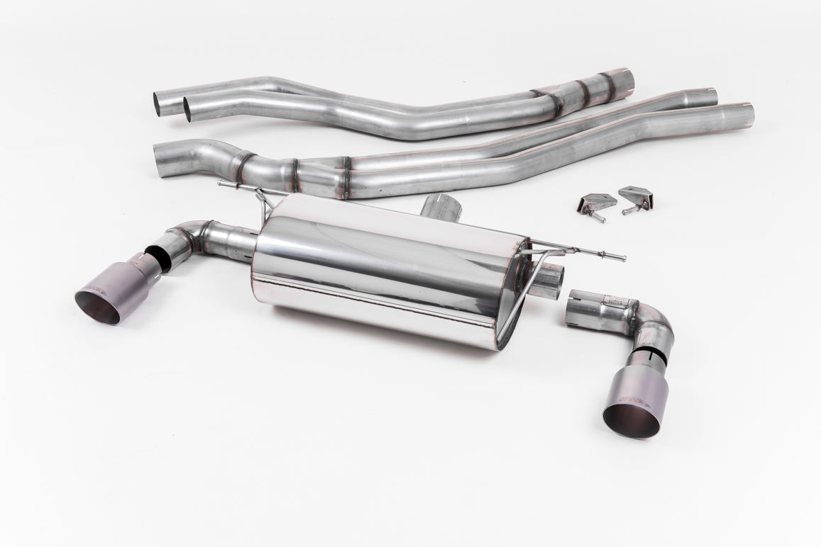 Milltek Sport BMW 1 Series Cat-back, Resonated, GT-90 Titanium (SSXBM1042)