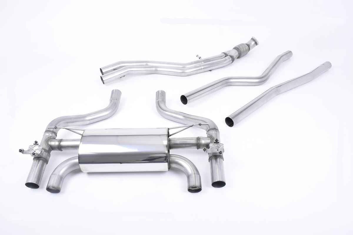 Milltek Sport BMW 2 Series M2 Cat-back, Valved, Twin JET-90 Carbon (SSXBM1061)