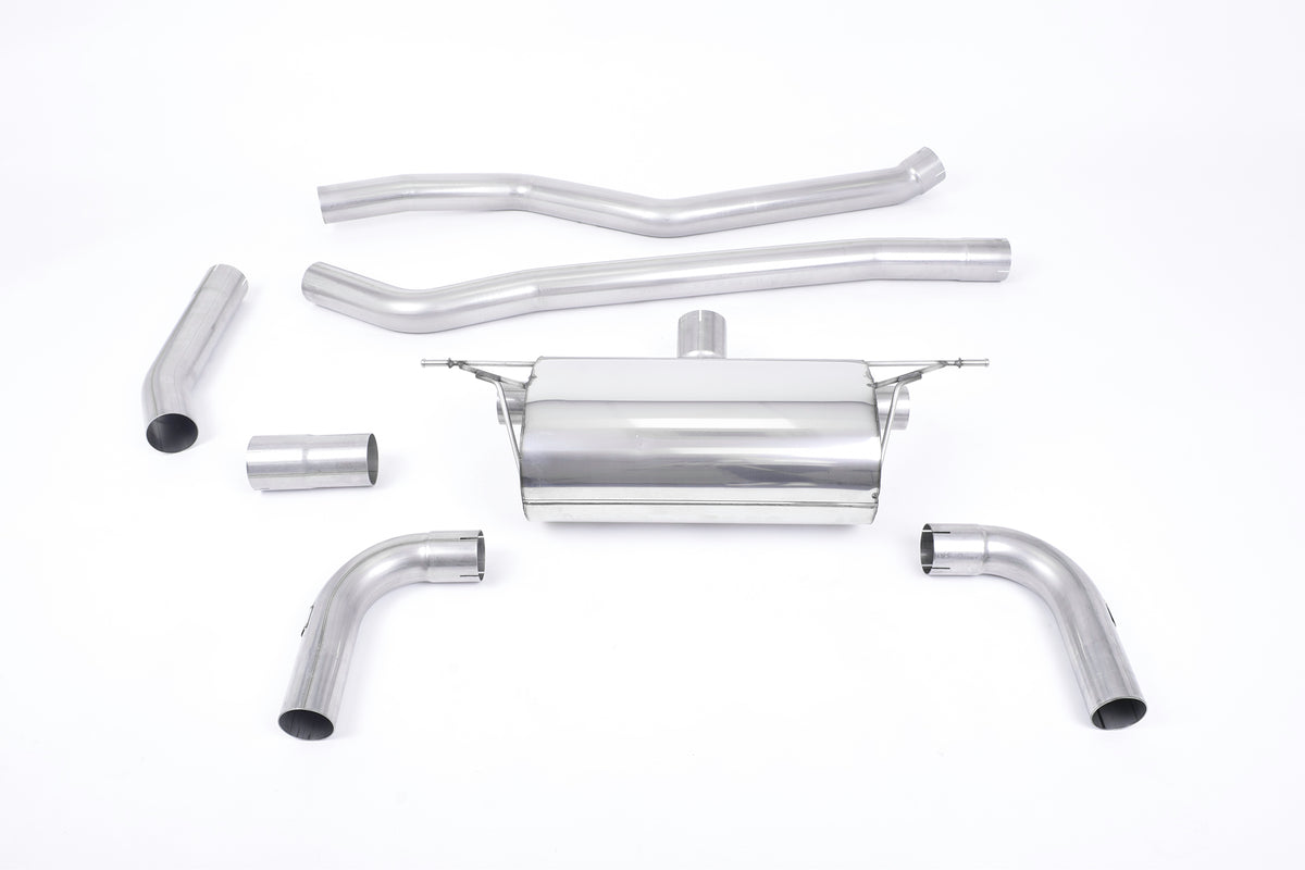 Milltek Sport BMW 3 Series Cat-back, Race, Dual JET-90 Carbon Fibre (SSXBM1071)
