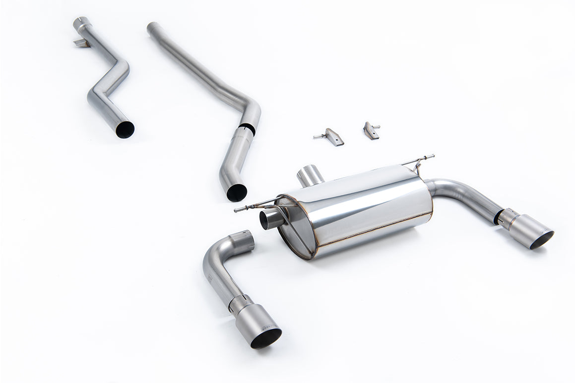 Milltek Sport BMW 3 Series Cat-back, Race, Dual GT-90 Titanium (SSXBM1074)