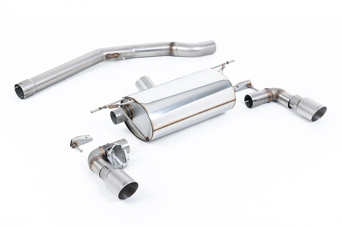 Milltek Sport BMW 1 Series Cat-back, GPF Back, Non-Res, Race, GT-90 Titanium (SSXBM1108)