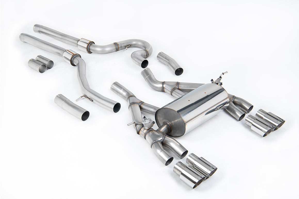 Milltek Sport BMW 3 Series / 4 Series Cat-back, Loudest, Polished (SSXBM1146)