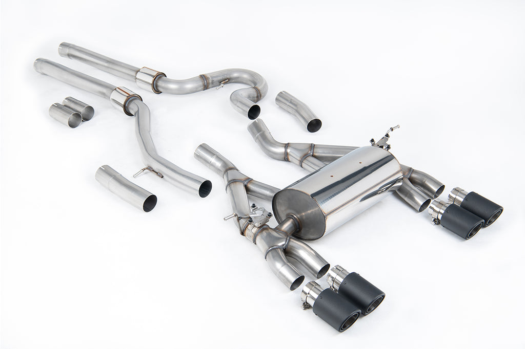 Milltek Sport BMW 3 Series / 4 Series Cat-back, Loudest, Carbon Fibre (SSXBM1149)