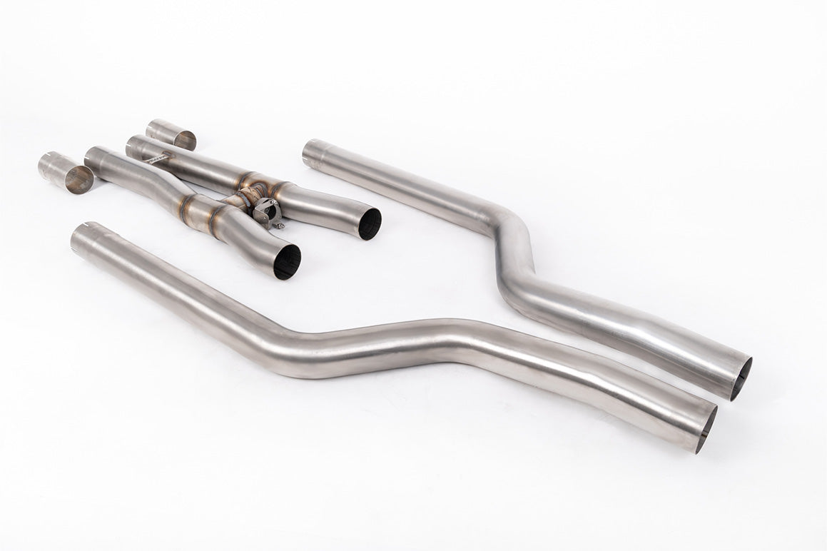 Milltek Sport Additional parts - BMW 5 Series - Active Centre H Pipe and Front Silencer Bypass - Fits to the OE Downpipes and OE or Milltek Front Silencer Back System. - For Vehicles with Slip Joint Connection to OE Downpipes