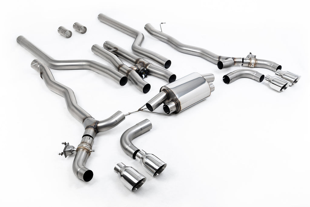 Milltek Sport BMW M5 F90 Cat-back, GT-100 Polished (SSXBM1180)