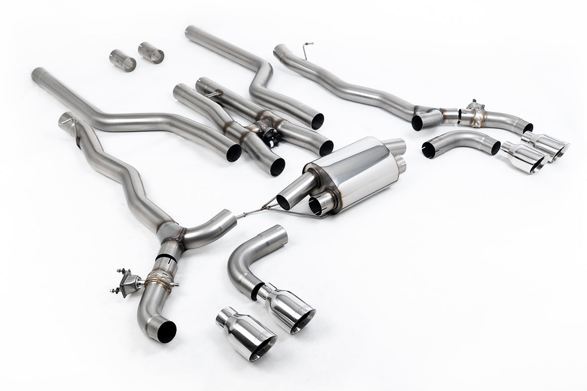Milltek Sport BMW M5 F90 Cat-back, GT-100 Polished (SSXBM1180)