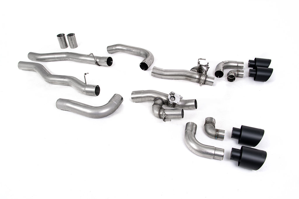 Milltek Sport BMW 8 Series OPF/GPF-back, Valved, GT-115 Cerakote Black (SSXBM1186)