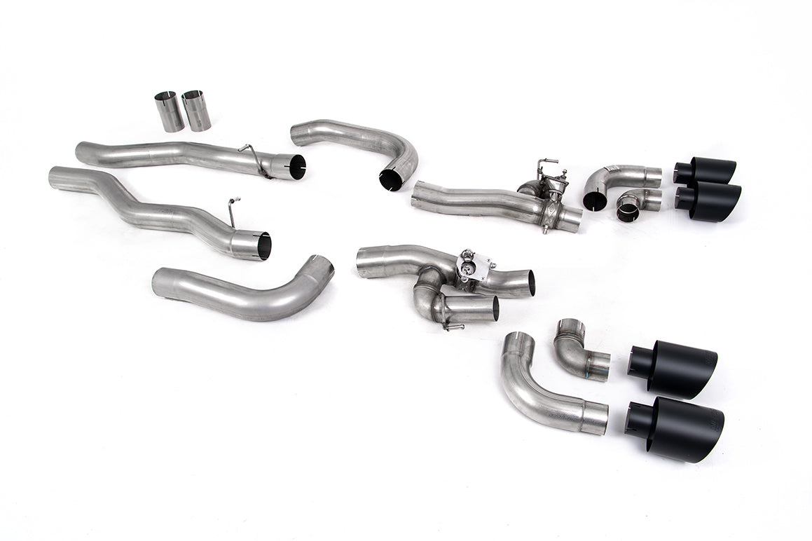 Milltek Sport BMW 8 Series OPF/GPF-back, Valved, GT-115 Cerakote Black (SSXBM1186)