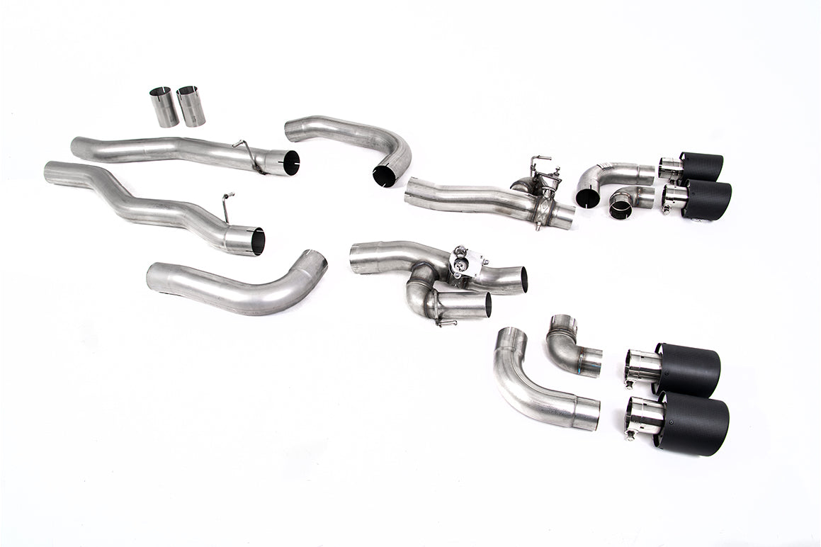 Milltek Sport BMW 8 Series OPF/GPF-back, Valved, JET-115 Carbon (SSXBM1189)