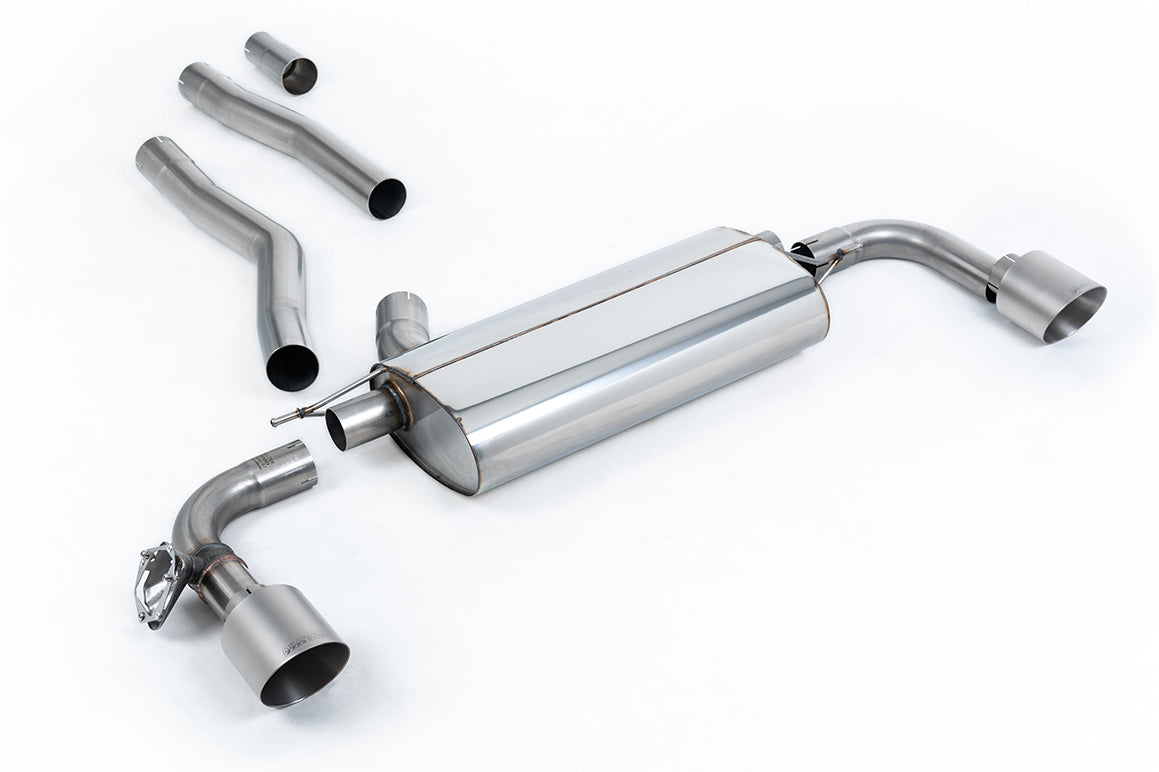 Milltek Sport BMW 1 Series 128ti 5 Door OPF/GPF-back, GT-115 Brushed Titanium (SSXBM1204)