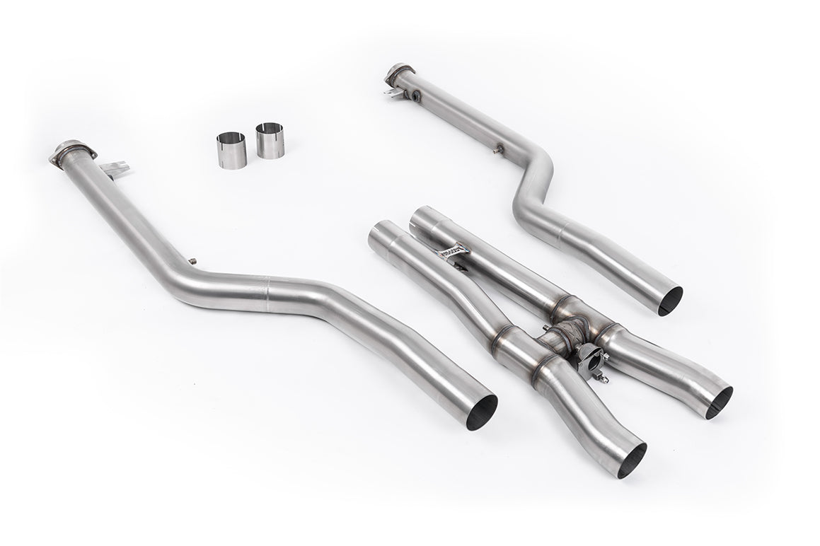 Milltek Sport BMW 8 Series M8 & M8 Competition GPF/OPF Bypass, Fits to OE Downpipes and OE Particulate Filter Back Only