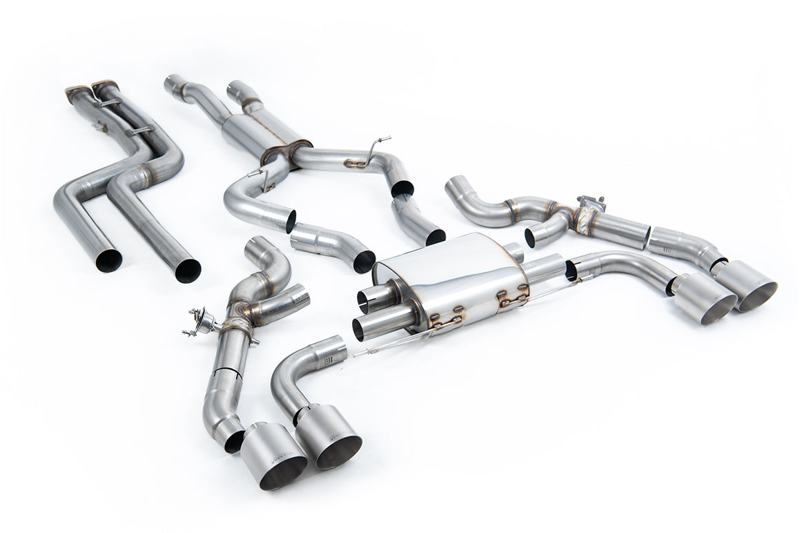 Milltek Sport BMW X3 Downpipe-back, Non-Res GT-115 Titanium, OPF/GPF (SSXBM1216)
