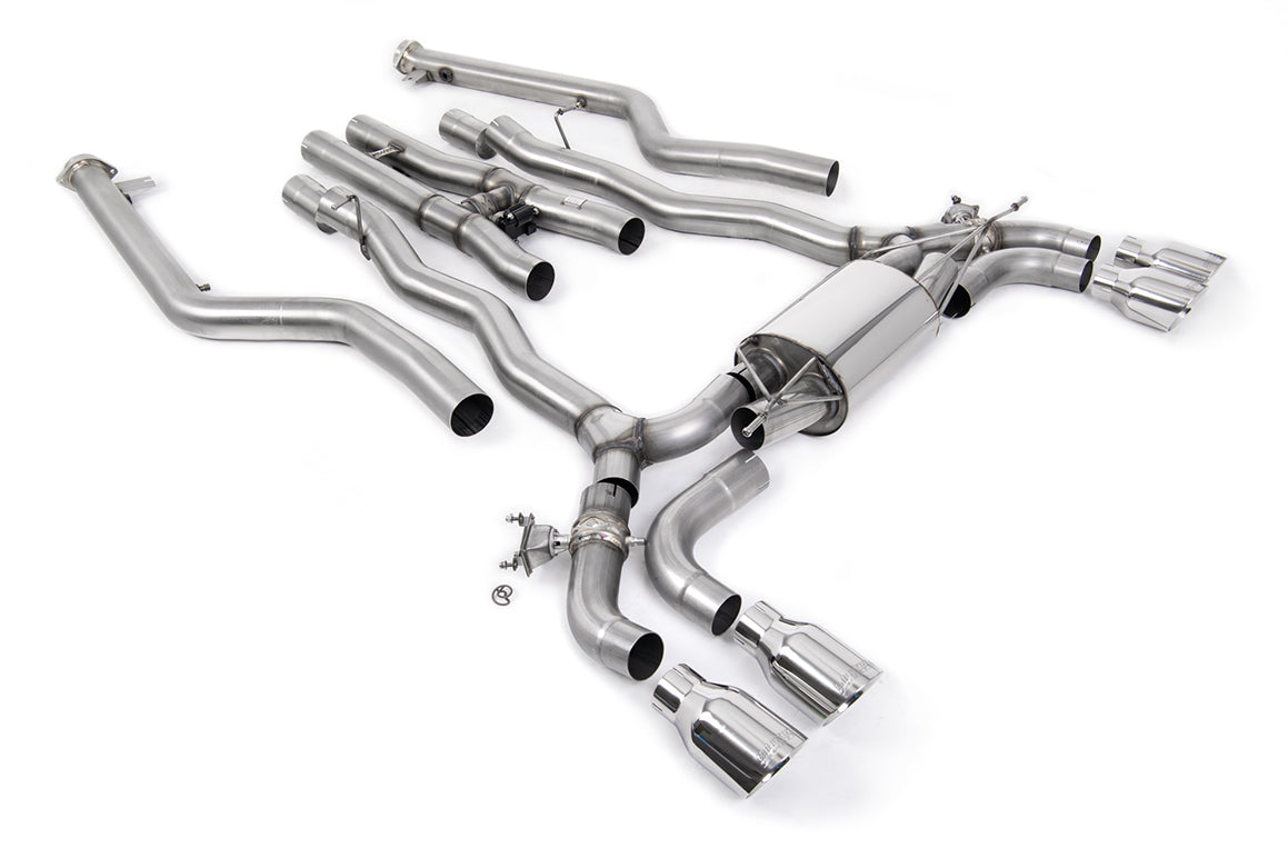 Milltek Sport BMW M5 F90 LCI Cat-back, GT-100 Polished (SSXBM1227)
