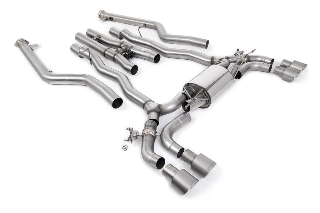 Milltek Sport BMW M5 F90 LCI Cat-back, GT-100 Brushed Titanium (SSXBM1229)