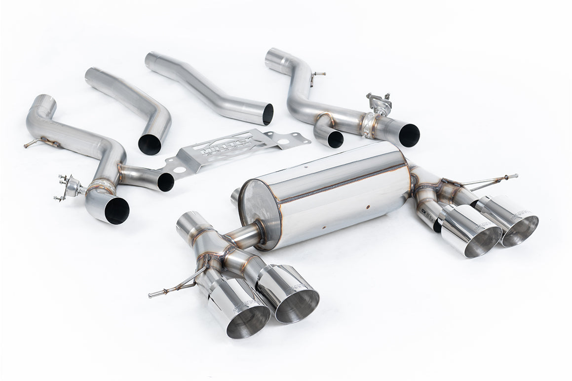 Milltek Sport BMW 2 Series M2 OPF/GPF-back, GT-115 Polished (SSXBM1281)
