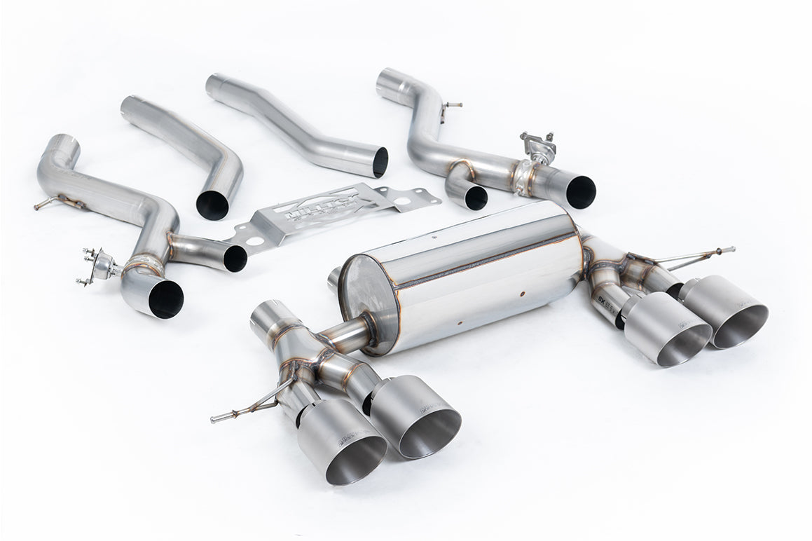 Milltek Sport BMW 2 Series M2 OPF/GPF-back, GT-115 Brushed Titanium (SSXBM1283)