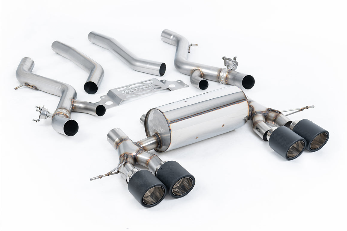 Milltek Sport BMW 2 Series M2 OPF/GPF-back, JET-115 Carbon (SSXBM1285)