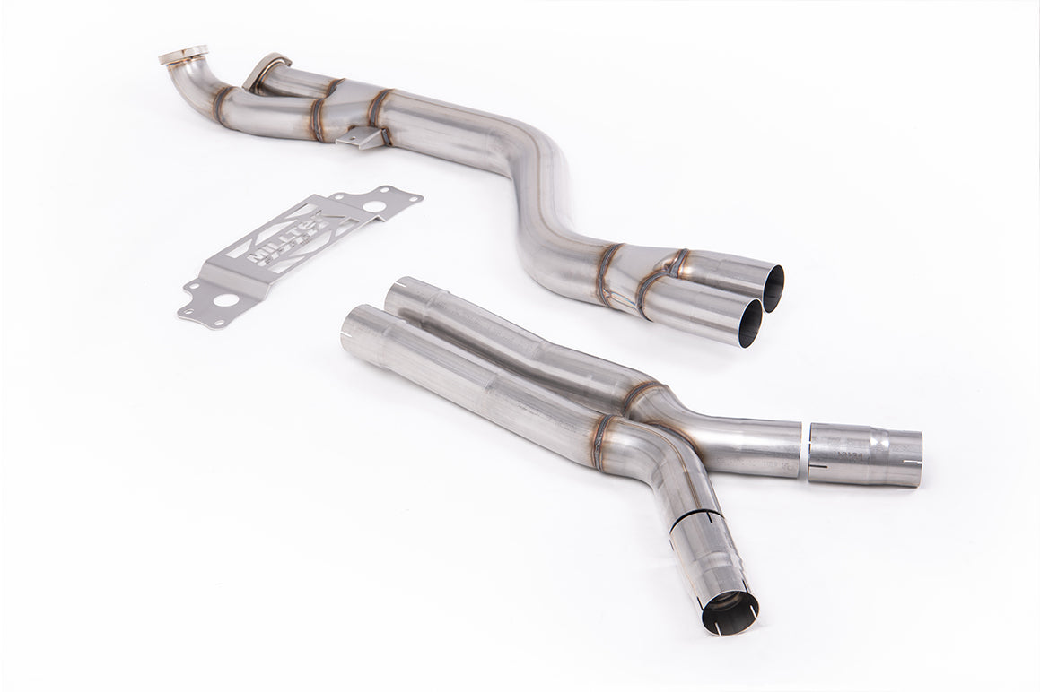 Milltek Sport BMW 2 Series M2 Secondary Catalyst Bypass, Non-Resonated (SSXBM1331)