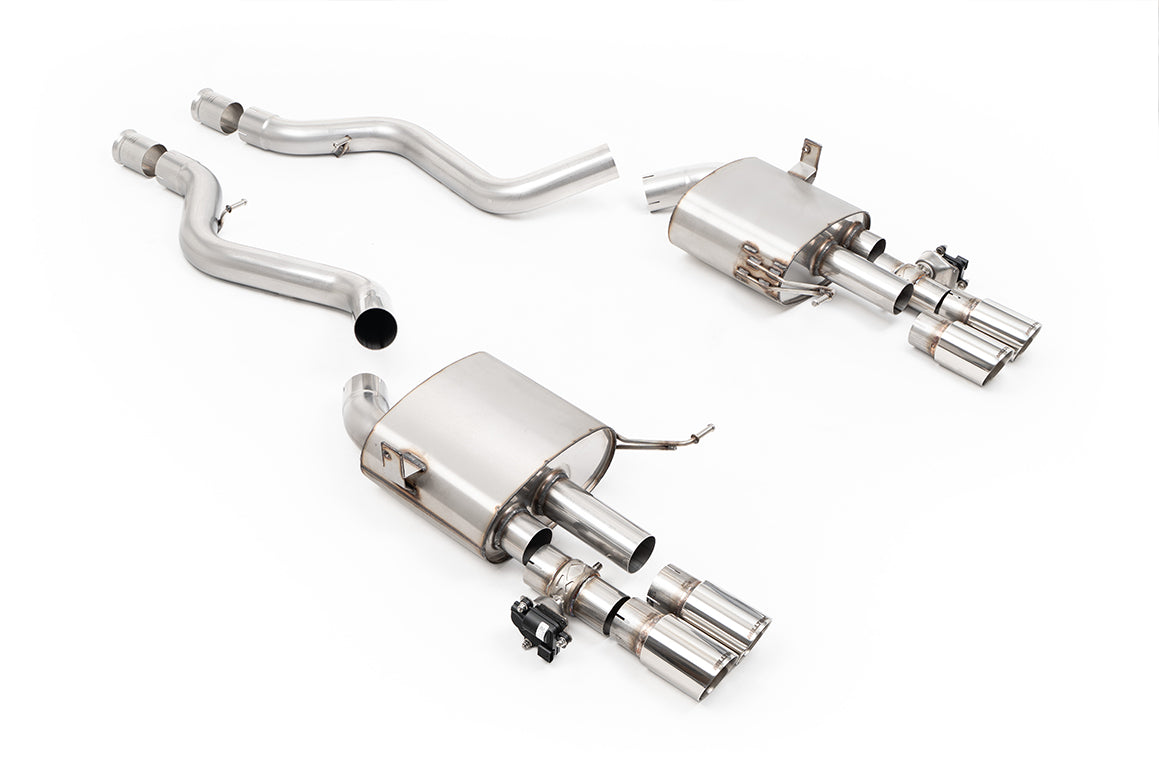 Milltek Sport BMW 3 Series Cat-back, Valved, GT-80 Polished (SSXBM1408)