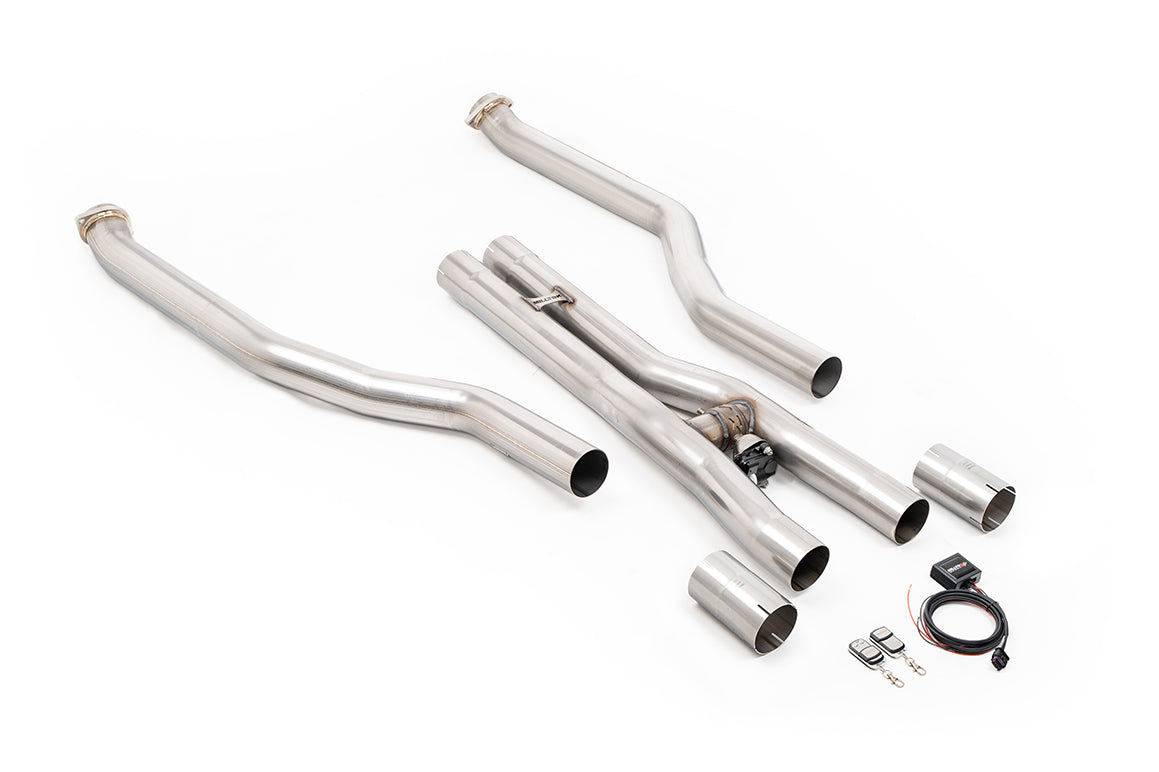 Milltek Sport Secondary Catalyst Bypass - BMW 5 Series M5 4.4l Twin Turbo Hybrid G90 & G99 (NAS/ROW Spec Vehicles) - Fits to OE Axle Back and Downpipes Only - OE requires cutting