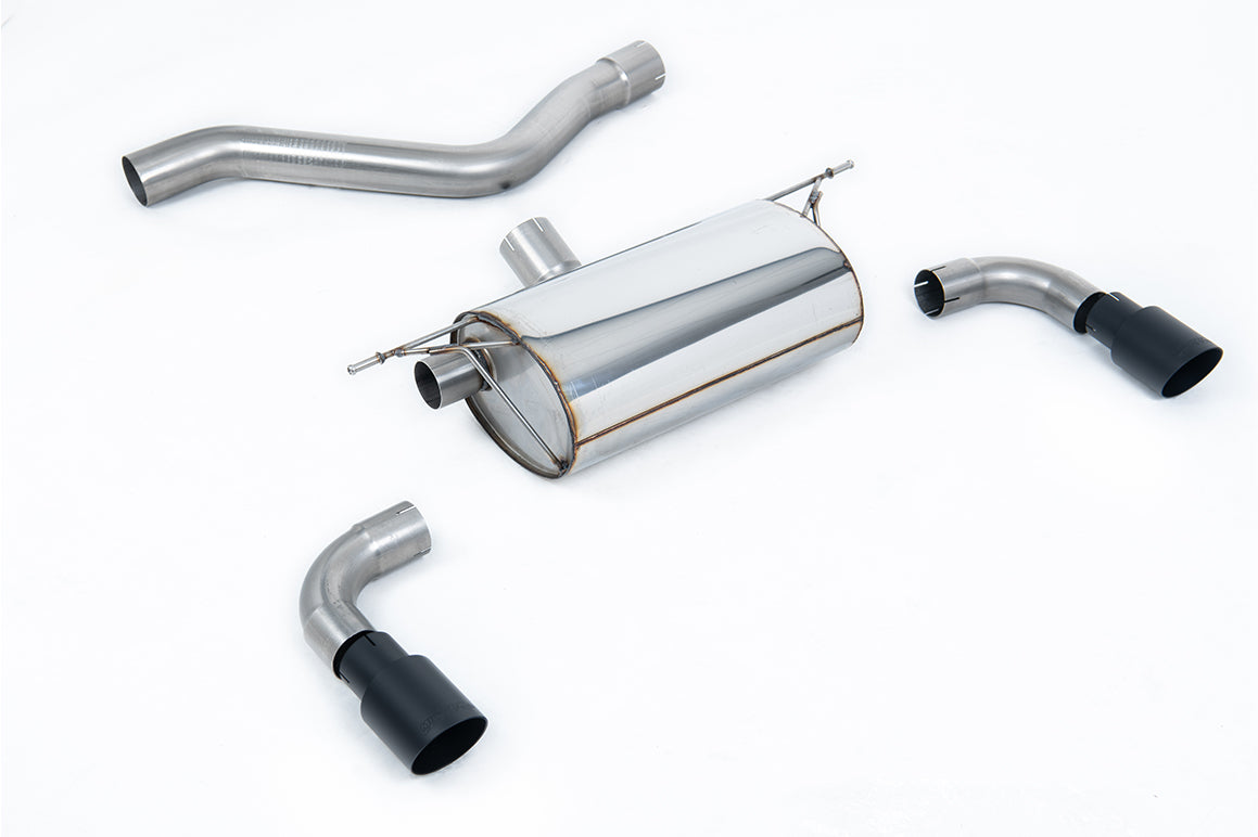 Milltek Sport Rear Silencer(s) - BMW 1 Series M135i 3 & 5 Door (F21 & F20 None xDrive) - Race. Cerakote Black Tips