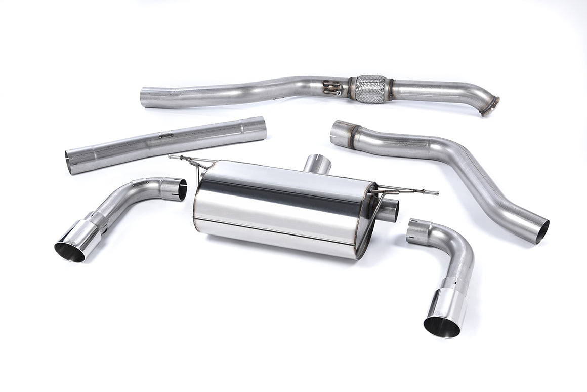 Milltek Sport BMW 2 Series M235i Cat-back, Resonated, Polished (SSXBM987)