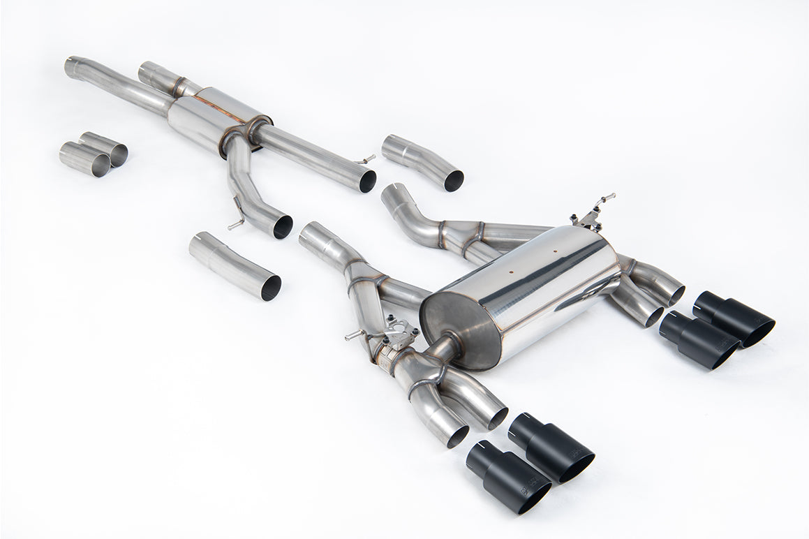 Milltek Sport BMW 3 Series / 4 Series Cat-back, Cerakote Black (SSXBM993)