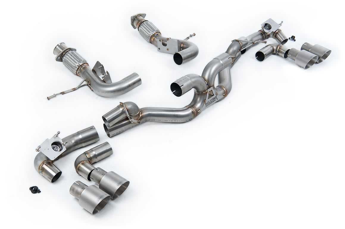 Milltek Sport Chevrolet / GMC Corvette Stingray Cat-back, GT-100 Brushed Titanium (SSXCH003)