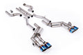 Milltek Sport Chevrolet Camaro Gen 6 SS Cat-back, Valved Quad GT-115 Burnt/Blue Titanium (SSXCH108)