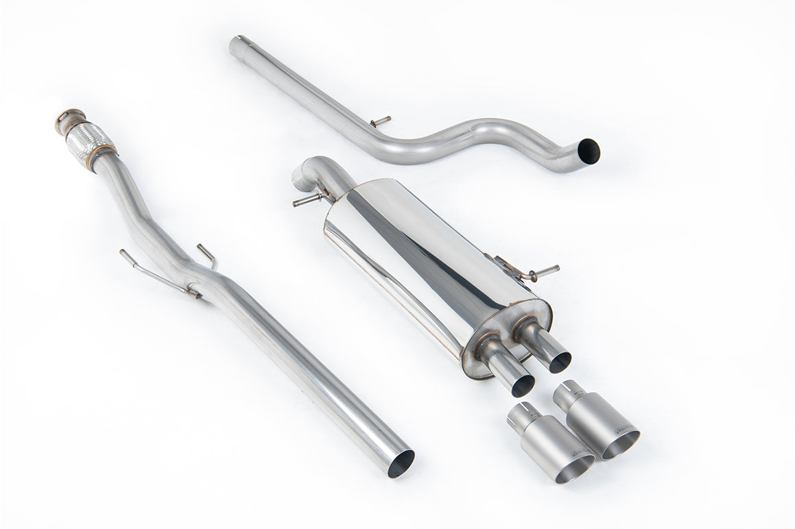 Milltek Sport Cat-back - Citroen DS3 1.6 THP 16V DSport - Non-resonated (louder). Titanium Tips