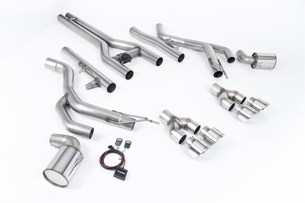 Milltek Sport Dodge / RAM Challenger SRT Hellcat Front Pipe-back, GT-100 Polished (SSXDOD101)
