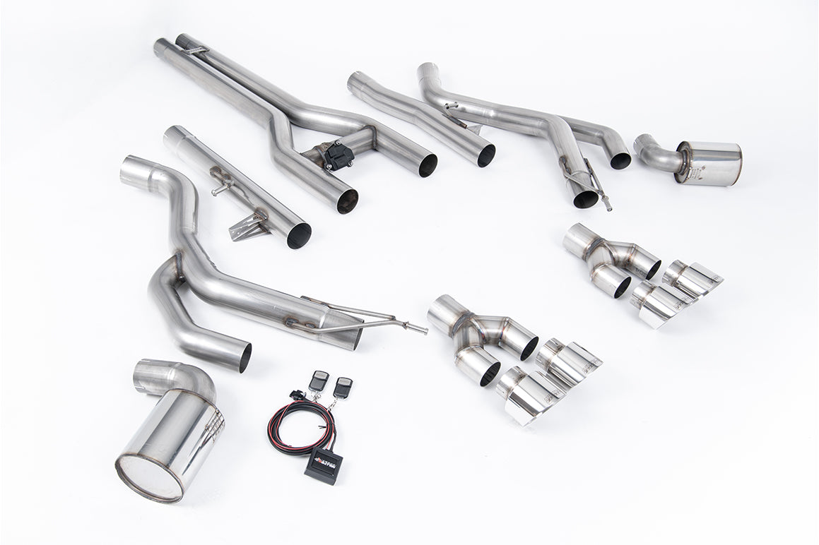Milltek Sport Dodge / RAM Challenger SRT Hellcat Front Pipe-back, GT-100 Polished (SSXDOD101)