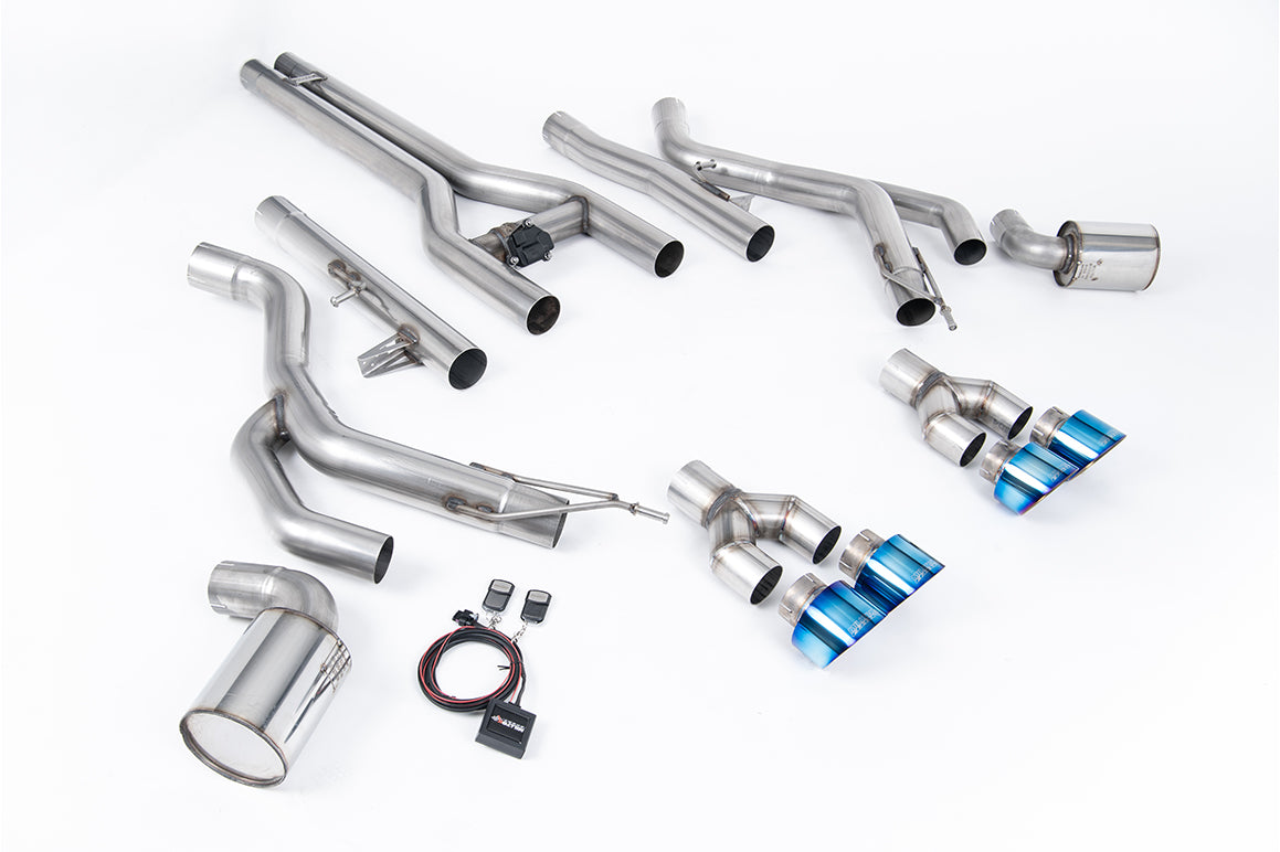 Milltek Sport Dodge Challenger SRT Hellcat Front Pipe-back, GT-100 Titanium (SSXDOD104)
