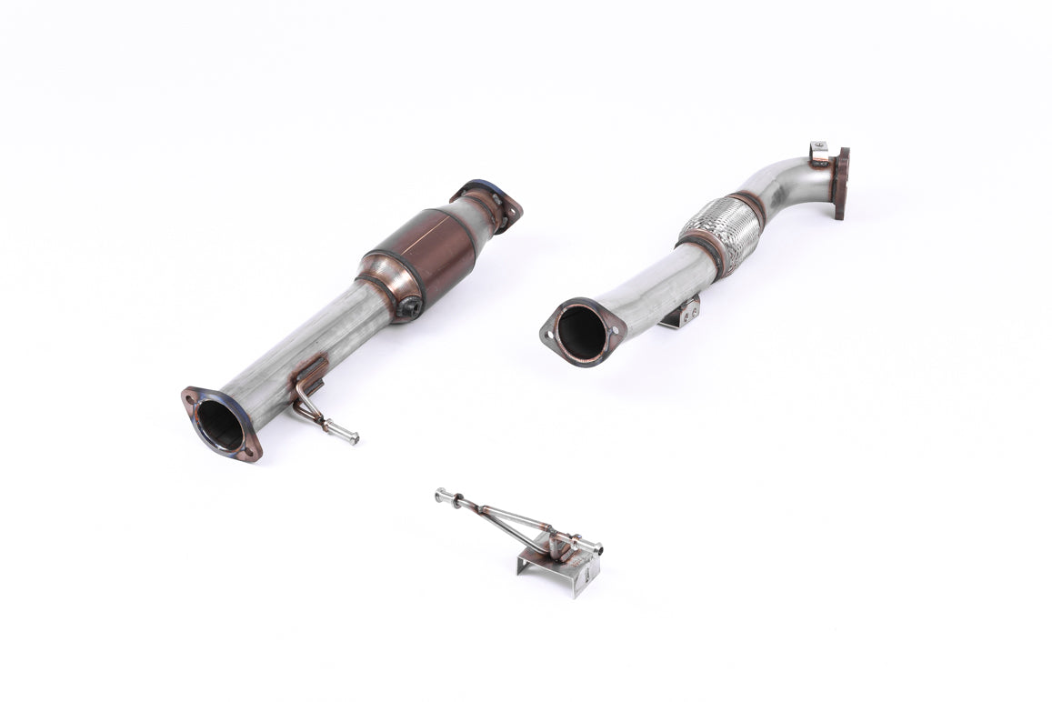 Milltek Sport Ford Focus MK2 RS Large Bore Downpipe and Hi-Flow Sports Cat, EC Type-Approved (SSXFD082)