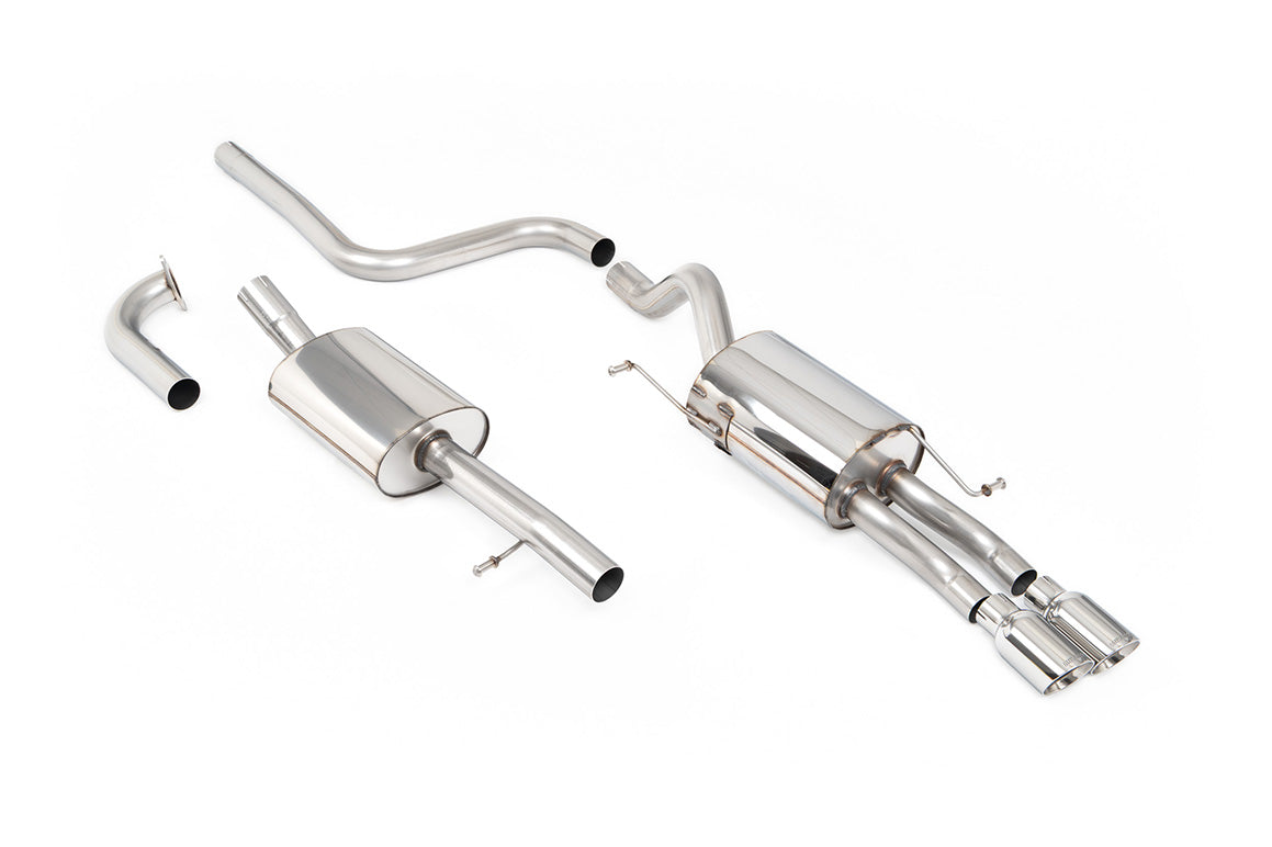 Milltek Sport Cat-back - Ford Fiesta Mk7/Mk7.5 1.0T EcoBoost (100/125/140PS) - Resonated (quieter). Polished Tips. Requires Fiesta Zetec S rear valance (part number 1833264) available from your local Ford dealer