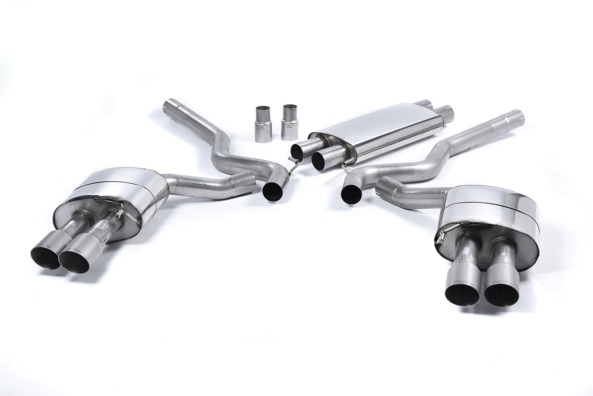 Milltek Sport Ford Mustang Cat-back, Resonated, Quad GT-90 Titanium (SSXFD160)