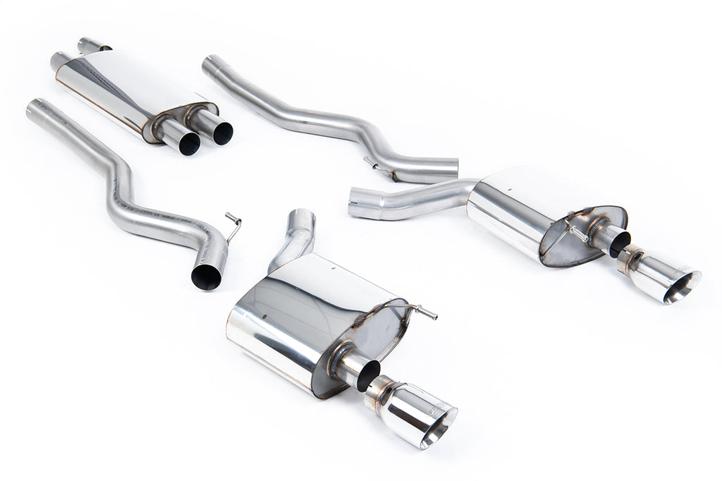 Milltek Sport Ford Mustang Cat-back, Resonated, Dual GT-100 Polished (SSXFD173)
