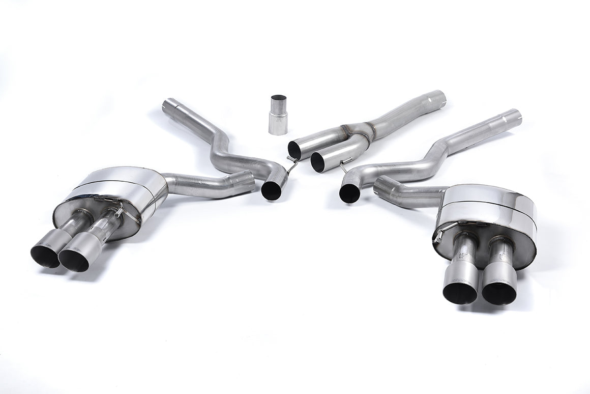 Milltek Sport Ford Mustang Cat-back, Non-Resonated, Quad GT-90 Titanium (SSXFD179)