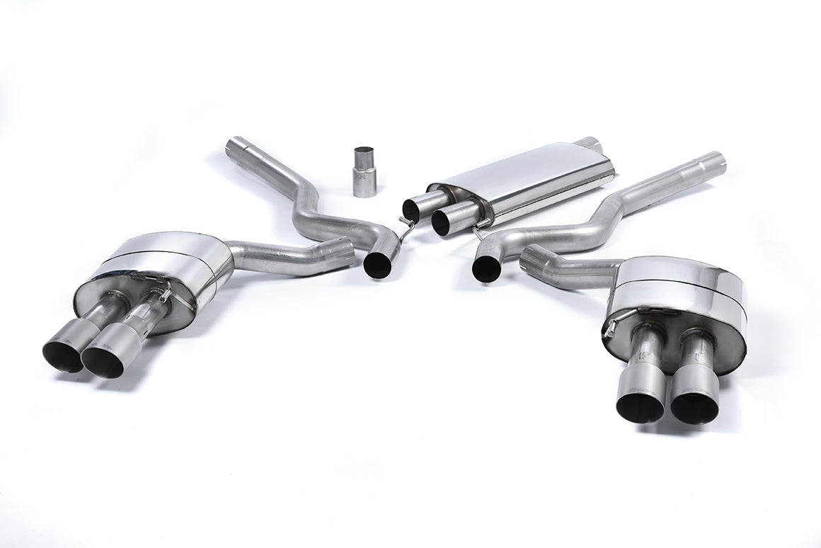 Milltek Sport Ford Mustang Cat-back, Resonated, Quad GT-90 Titanium (SSXFD180)