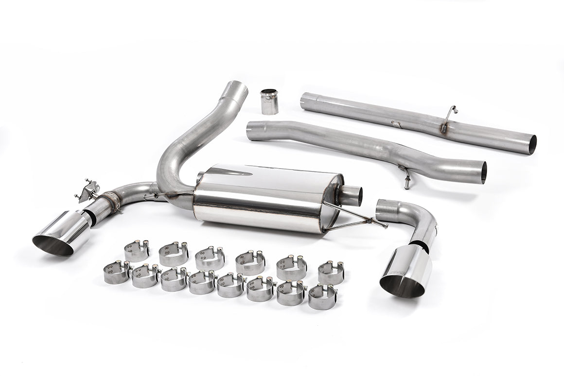 Milltek Sport Ford Focus Mk3 RS Cat-back, GT-115 Polished (SSXFD183)