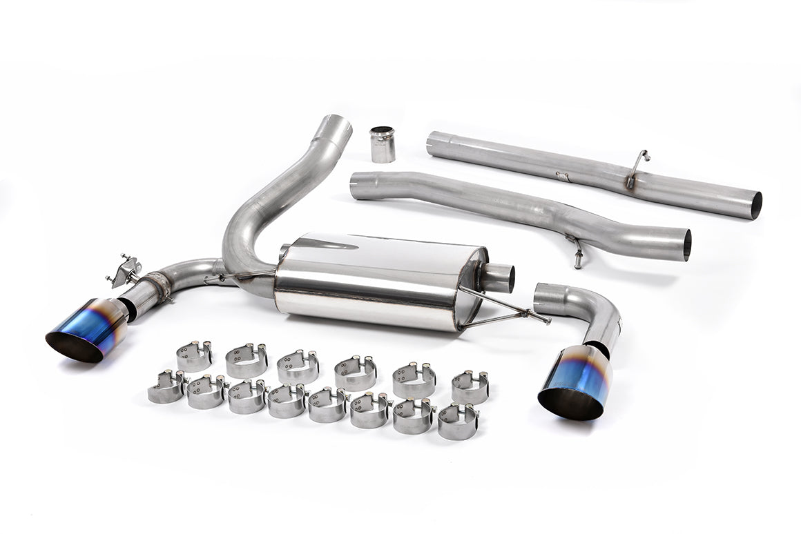Milltek Sport Ford Focus Mk3 RS Cat-back, GT-115 Burnt Titanium (SSXFD186)