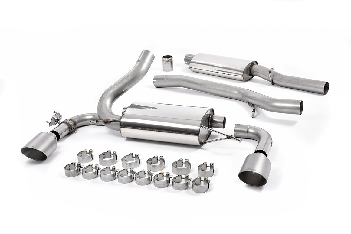 Milltek Sport Ford Focus Mk3 RS Cat-back, Resonated, GT-115 Titanium (SSXFD188)