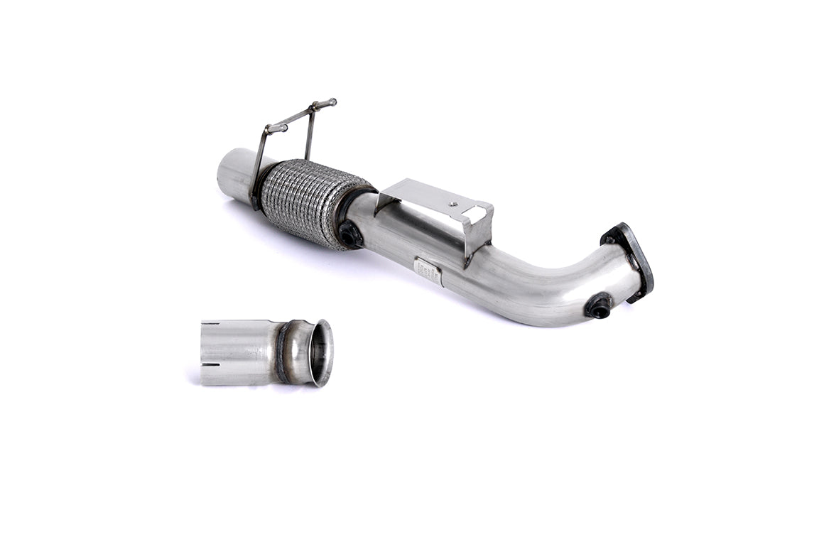 Milltek Sport Large-bore Downpipe and De-cat - Ford Focus Mk3 RS 2.3-litre EcoBoost 4wd 5-Door Hatchback - Large Bore Downpipe with Decat. Requires Stage 2 ECU Remap. For fitment to OE Cat Back Only