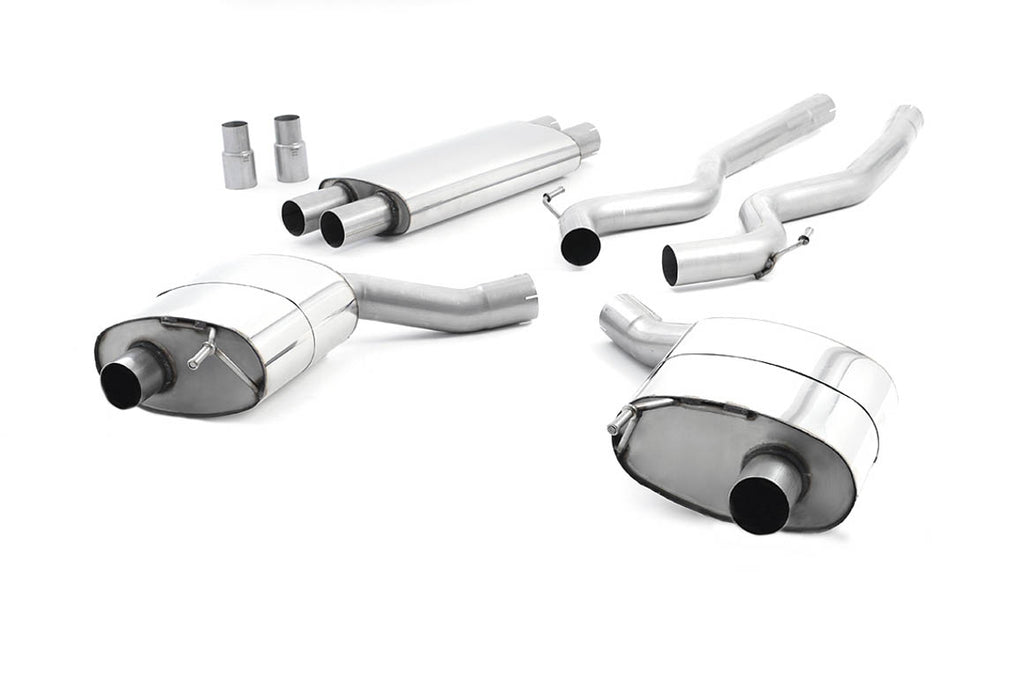 Milltek Sport Ford Mustang Cat-back, Resonated, Dual GT-100 Burnt Titanium (SSXFD221)