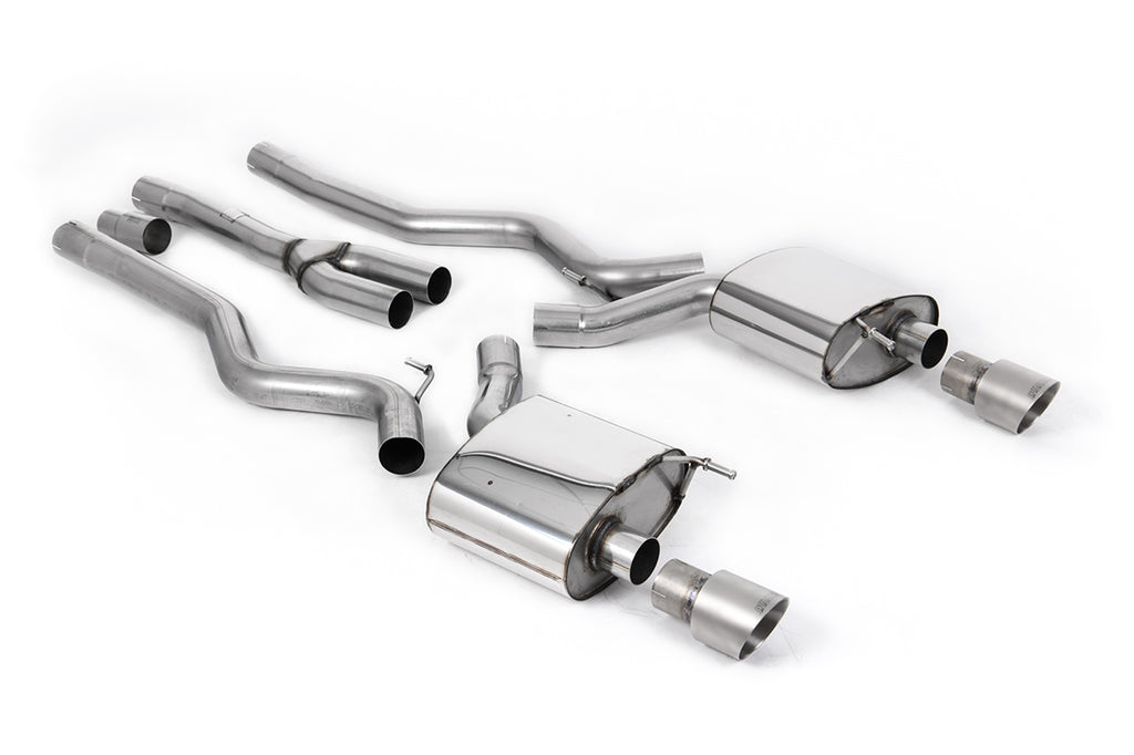 Milltek Sport Ford Mustang Cat-back, Non-Resonated, Dual GT-100 Titanium (SSXFD222)