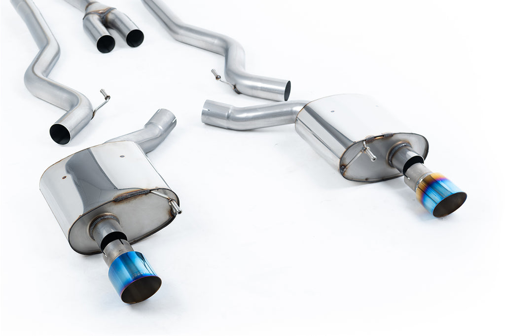 Milltek Sport Ford Mustang Cat-back, Non-Resonated, Dual GT-100 Burnt Titanium (SSXFD223) - photo 2