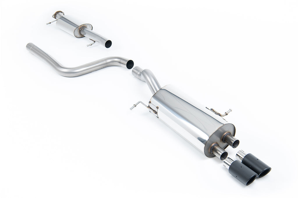 Milltek Sport Ford Fiesta Mk7/Mk7.5 ST Cat-back, Resonated, JET-80 Carbon (SSXFD231)