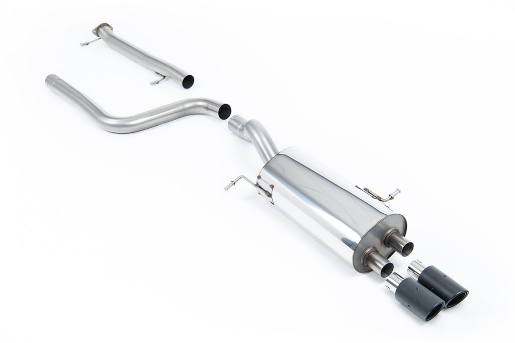 Milltek Sport Ford Fiesta Mk7/Mk7.5 ST Cat-back, Non-Resonated, JET-80 Carbon (SSXFD232)
