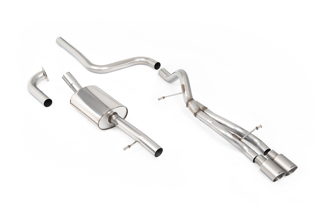 Milltek Sport Cat-back - Ford Fiesta Mk7/Mk7.5 1.0T EcoBoost (100/125/140PS) - Road+ - Titanium Tips. Requires Fiesta Zetec S rear valance (part number 1833264) available from your local Ford dealer
