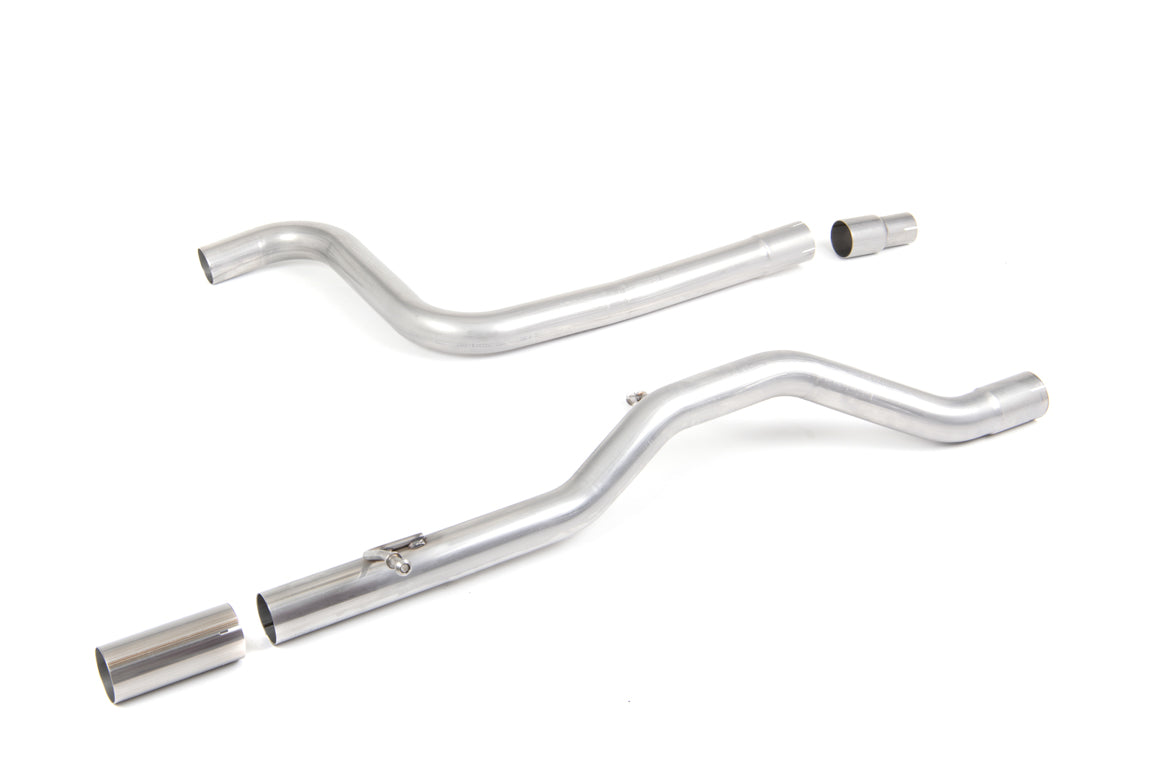 Milltek Sport Particulate Filter-back - Ford Fiesta Mk8 1.0T EcoBoost ST-Line 3 & 5 Door (100 & 125 OPF/GPF Models Only) - GPF/OPF Back Non-Resonated (Louder) with Polished GT-90 Trim